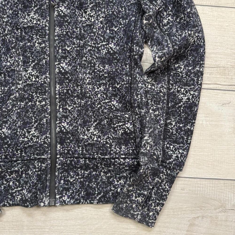 Lululemon Scuba Hoodie Full Zip Floral Print Size 4 Multicolor Rose Fleece Relax - Picture 7 of 8